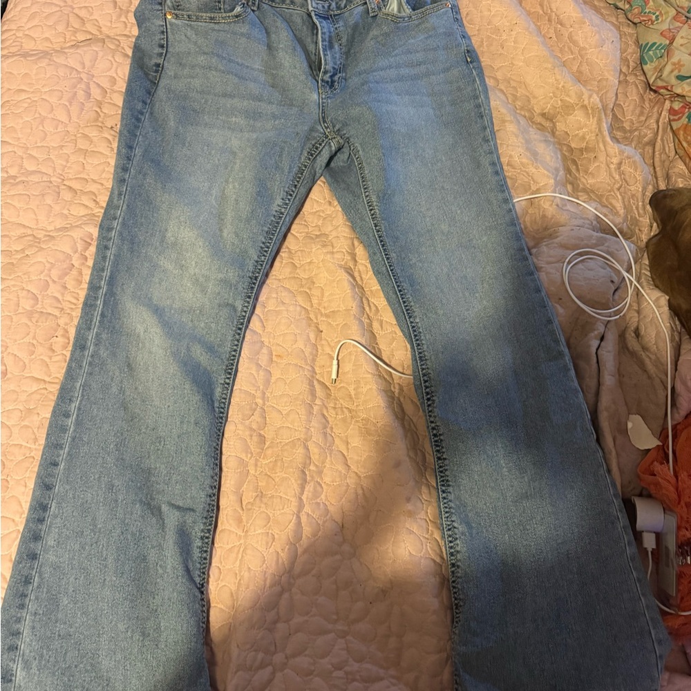 No Boundaries Light Blue Flare Jeans
